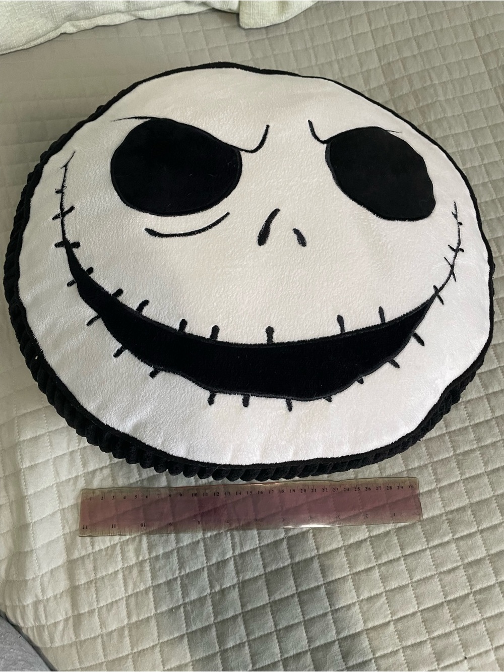Disney Tim Burton's The Nightmare Before Christmas Jack Skellington Head Pillow - Picture 4 of 7